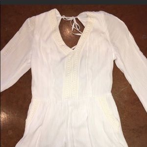 Backless long sleeve romper Tea n Cup